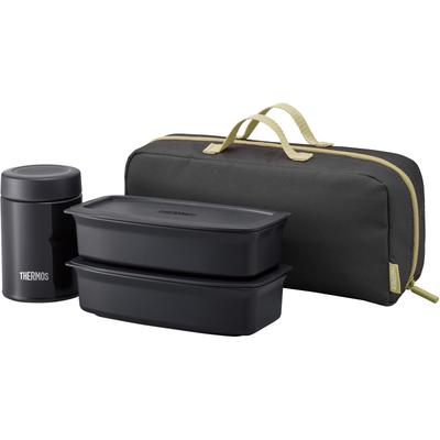 Vacuum Insulated Soup Lunch Set 1000ml - Smoke Black JEA-1001 SMB