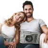 Rechargeable Waist Massager Decompression Lumbar Support Belt Red Light Heating Vibrate Massage Inflatable Waist Belt