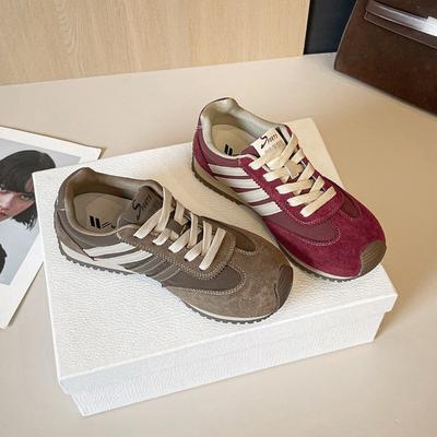 Retro German Training Shoes for Women, New Casual Board Shoes, Sports Thick-soled Forrest Gump Shoes