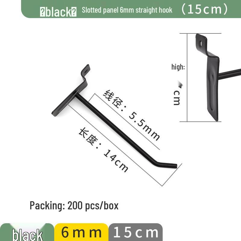 Slotted Aluminum Panel Hooks for Mobile Phone Store Displays