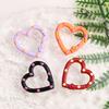 4 Pieces Of Colorful Love Spring Keychain Keyring Heart-Shaped Heart-Shaped Spring Ring Diy Jewelry Accessories