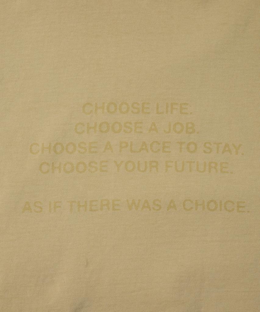 Deoopisyeollepyuji Laser Etched T-Shirt Beige
