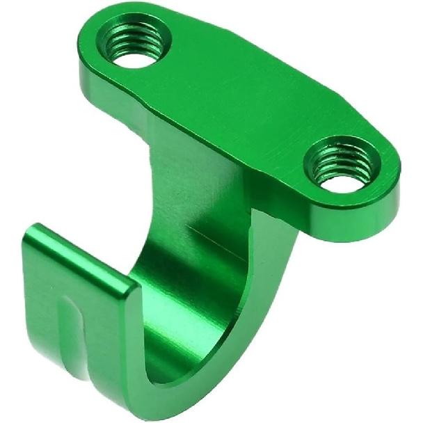 Precision-Made CNC Rear Brake Line Holder Hose Clamp Compatible With KAWASAKI Motorcycle KX 125 250 450 F KX250F KX250X KX450X KLX(2 pcs)