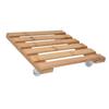 Pflanzenroller Untersetzer Quadratisch mit 360 Grad Abnehmbarem Lenkrad für Blumentopf 25x25cm S
