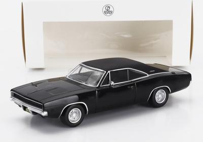 NOREV Scale Dodge Charger 1968 Diecast Model Car 1/43 (Black)