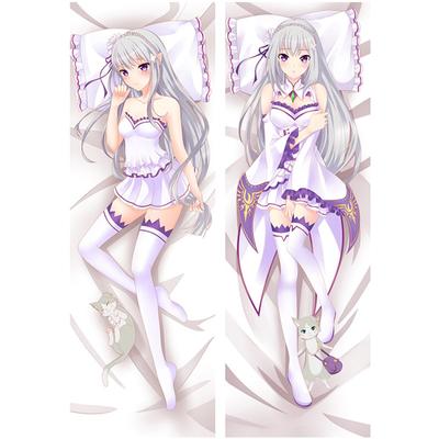 Anime RE ZERO Starting Life In Another World Pillow Covers Rem Emilia 3D Double-Sided Bedding Hugging Body Pillowcase For GIfts