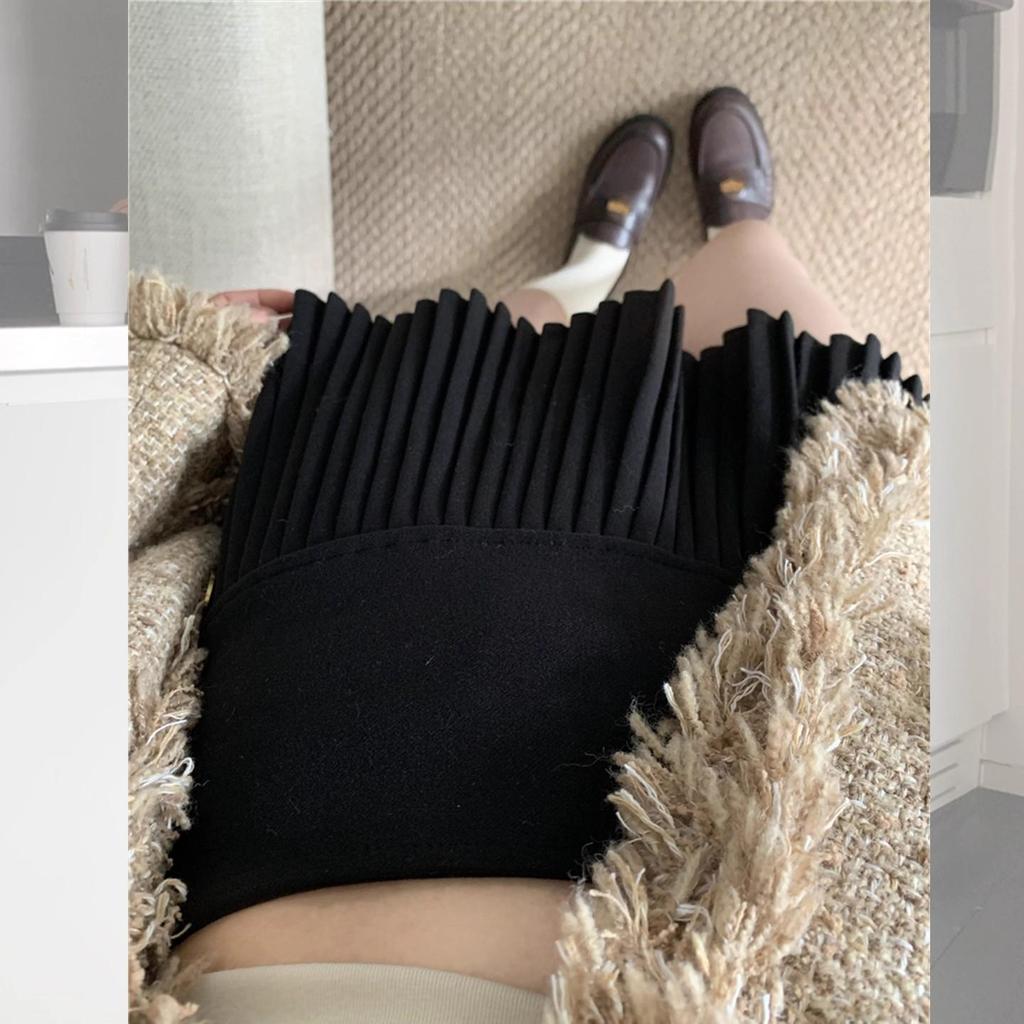 Damen High-Waist A-Linien Faltenrock - Schlankmachend, Kurzer College-Stil für Frühling & Herbst