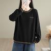 DIMANAF 2026 Autumn Winter New Plus Size Women Pullovers Knitted Shirt Long Sleeve O-Neck Casual Vintage Lady Tops Tees