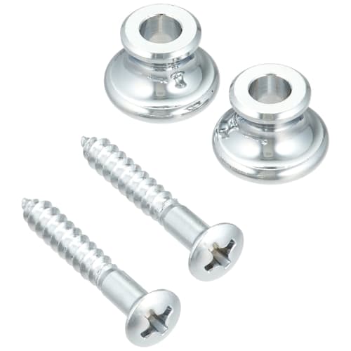 Scud Gibson-type Strap Pins, Set of 2, with Screws, Chrome, EP-1C