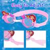 Professional Swimming Goggles Girl Cartoon Swim Glasses with Ear Plug Waterproof Anti Fog Swim Eyewear For Children Kids Gifts