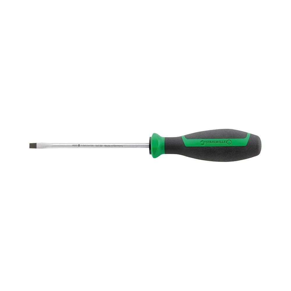 STAHLWILLE Flathead Thick X Wide X 125mm Shank DRALL+Grip Screwdriver, 1.0mm 5.5mm Length, 4620-3N