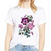 Womens Stylish Tee Lady T-Shirt White Tshirt Round Neck Casual Clothes Short Sleeves Simple Basic T-Shirt Cute Fashion Tops
