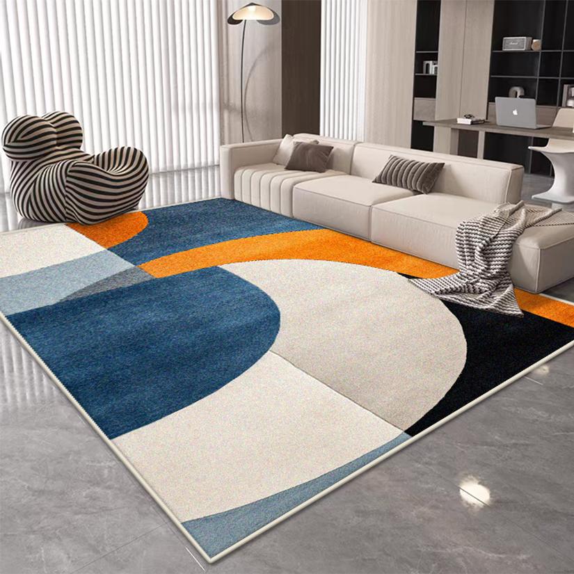 Modern Simple Style Large Living Room Rug Non-slip Easy Cleaning Entrance Door Mat Soft Foldable Office Dining Room Decor Carpet