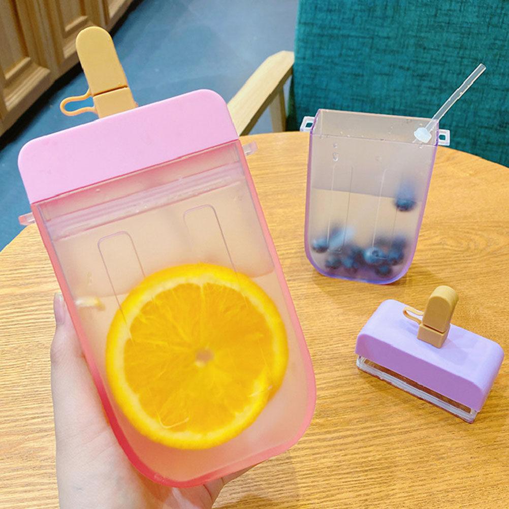

Water Cup Portable Ice- Shape Cold Beverage Bottle For Travel Outdoor Ice Pop Drink Container Kitchen other