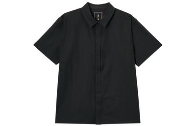 Dri Fit Shirts Men's Black Lapel Moderate Shirt HQ6959-010