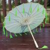 70cm Silk Fabric Tassel Umbrella Chinese Style Ancient Dance Umbrella  Hanfu Photography Prop