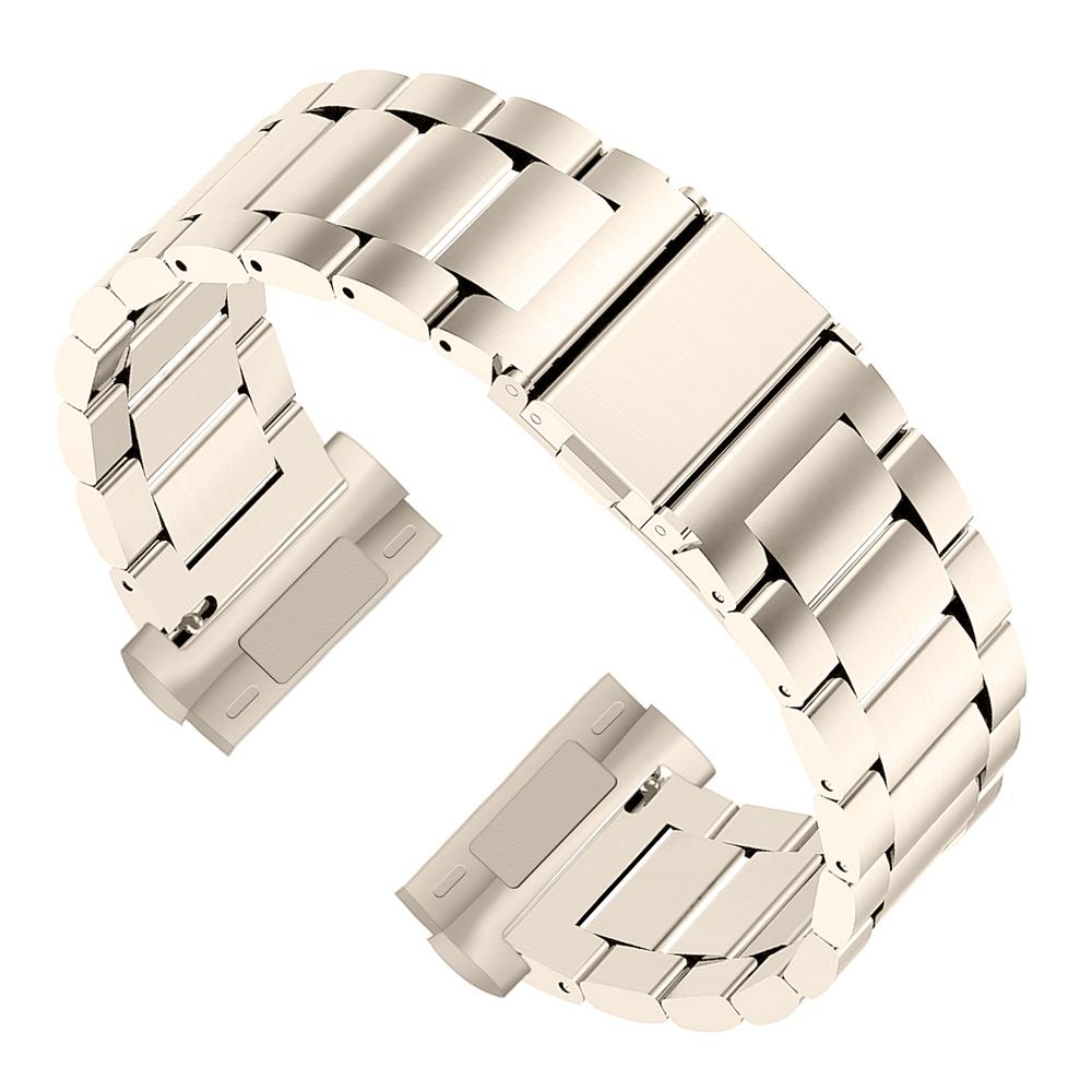 

Для смарт-годинника Fitbit Versa 4/Sense 2 Замінний ремінець 3 ланки з нержавіючої сталі Champagne Gold