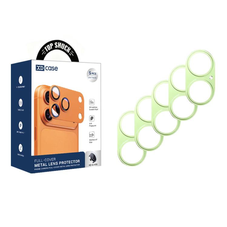 5Pcs Titanium Alloy Hollow Camera Lens Protector for iPhone 17, Anti-Scratch Anti-Fouling Aluminum Alloy Lens Cover Full Wrap Protective Film