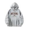 Sweat à capuche à cordon Casual Doux Pull Hauts pour Voyage Randonnée Trajet M