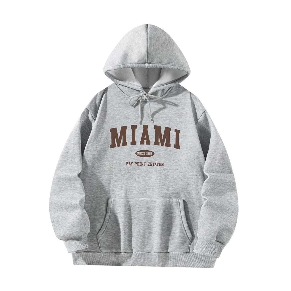Sweat à capuche à cordon Casual Doux Pull Hauts pour Voyage Randonnée Trajet M