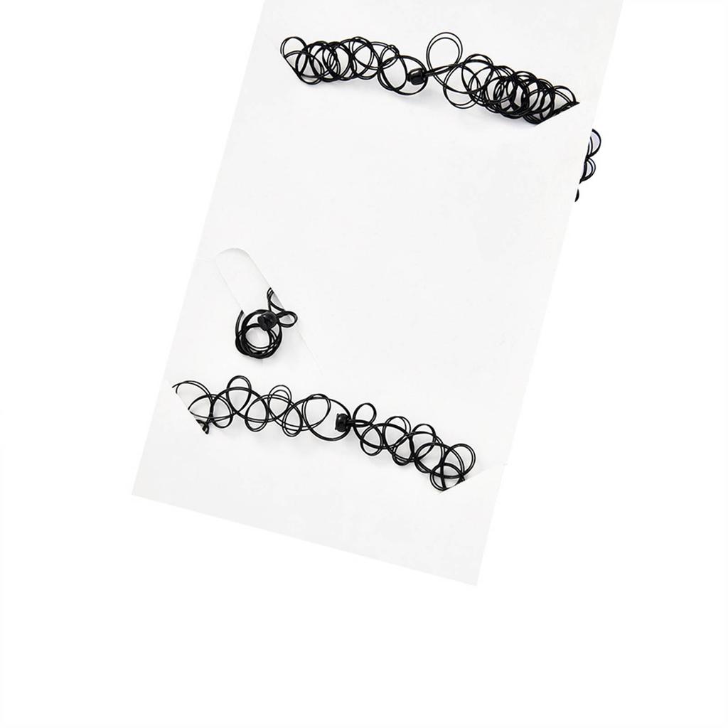 Elastic Stretchable Chokers Gothic Tattoos Choker Chain Jewelry for Women Girls