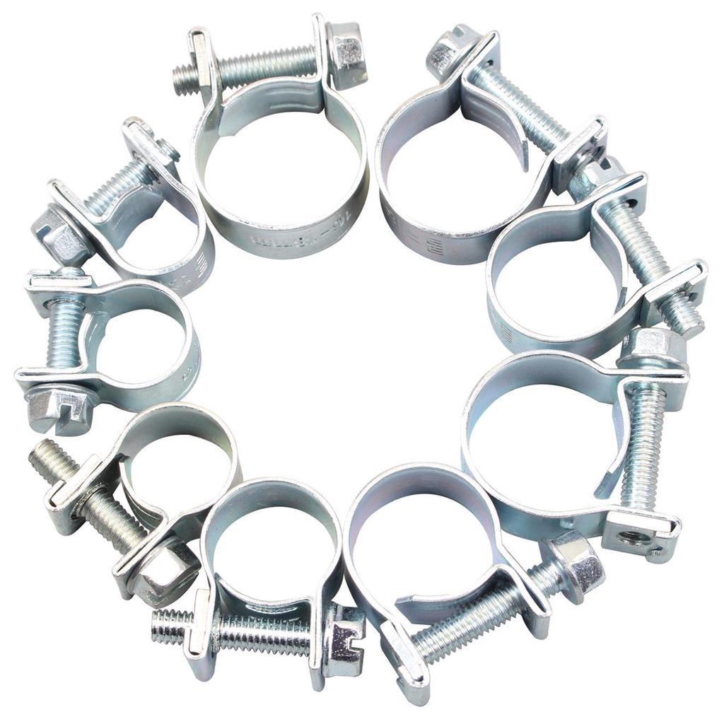 Assorted Box of Mini Hose Clips 7-17mm Qty 110 Clamps Jubilee Hose Clip Clamp Assorted Box of Mini Hose Clips 7-17mm Qty 110 Clamps Jubilee Hose Clip Clamp
