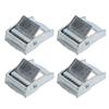 4Pcs Zinc Alloy Buckle for Heavy Duty Tiedown Cargoes Strap Fixed Tensioner Ratchet Buckle(25mm )