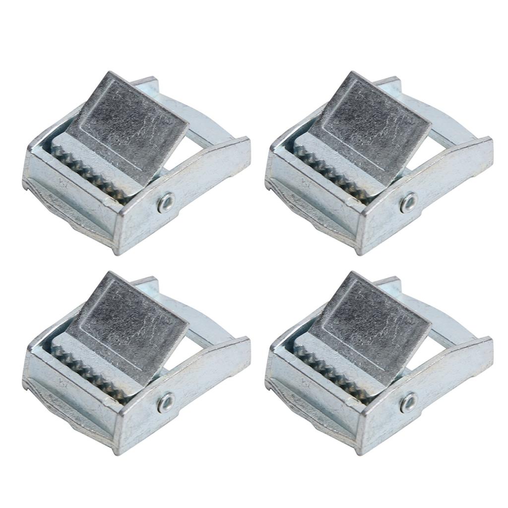 4Pcs Zinc Alloy Buckle for Heavy Duty Tiedown Cargoes Strap Fixed Tensioner Ratchet Buckle(25mm )