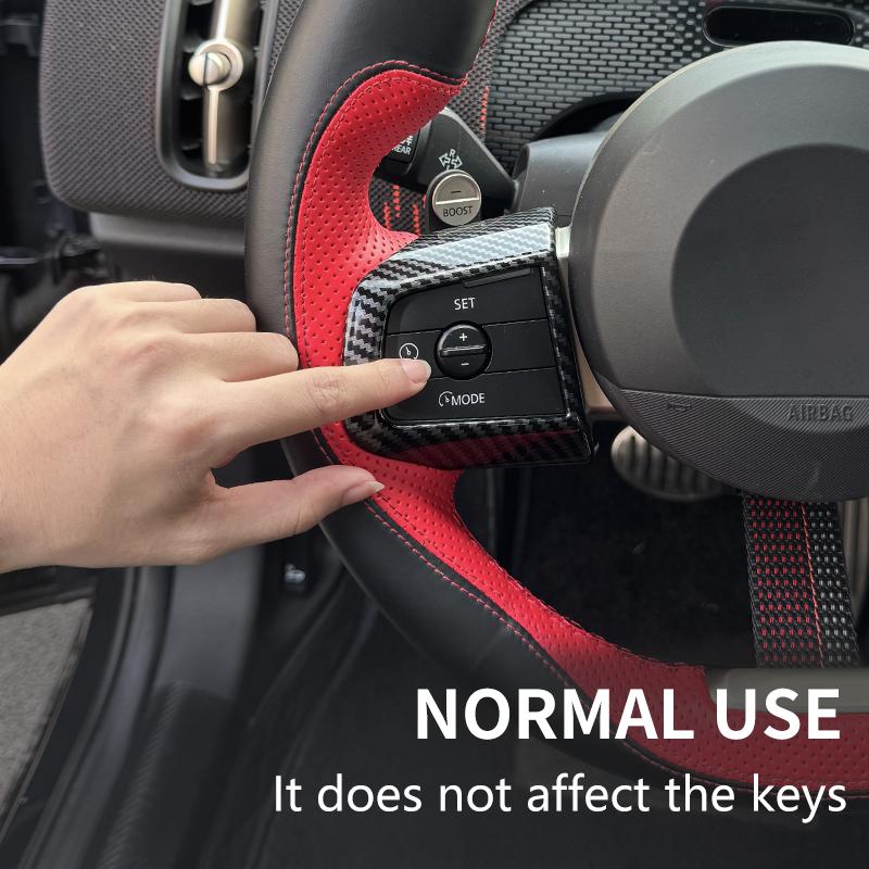 Car Steering Wheel Center Panel Button Cover For Mini Cooper F65 F66 F67 U25 J01 J05 Countryman Decoration Interior Accessories