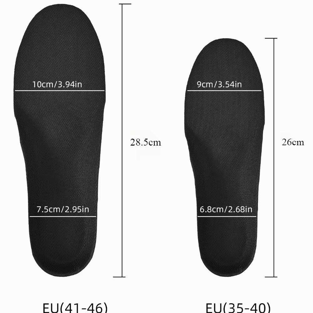 1 Pair Gel Material Sports Running Insoles Shock Proof Soft Elastic Orthotic Inserts Flat Foot Support Comfort Cushioning