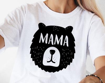 Mama Bear T-Shirt: Mom Birthday Gift, Pregnancy Announcement