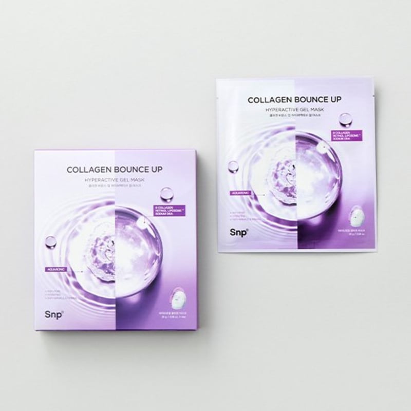 SNP Collagen Bounce Up Hyperactive Gel Mask 4 Sheets