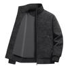 Mens Stand Collar Faux Suede Motorcycle Jacket Windproof Water Resistant Casual Outerwear Fall