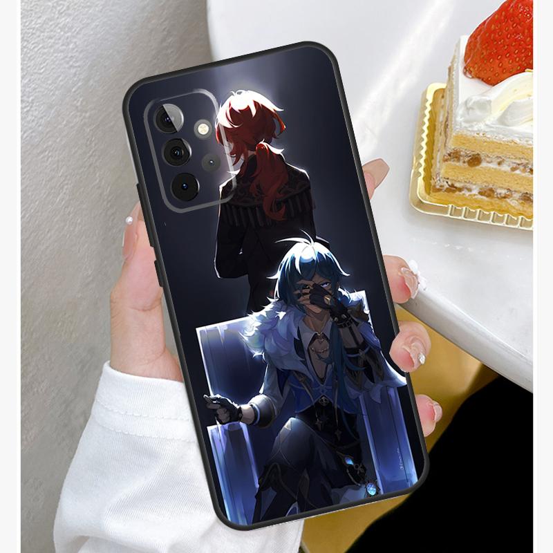 Kaeya and Diluc Genshin Impact Case For Samsung Galaxy A53 A33 A23 A13 A15 A25 A35 A55 A54 A34 A14 A51 A12 A32 A52 Cover
