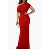 Frühlings Damen Elegantes Ärmelloses Schulterfreies Langes Formelles Partykleid