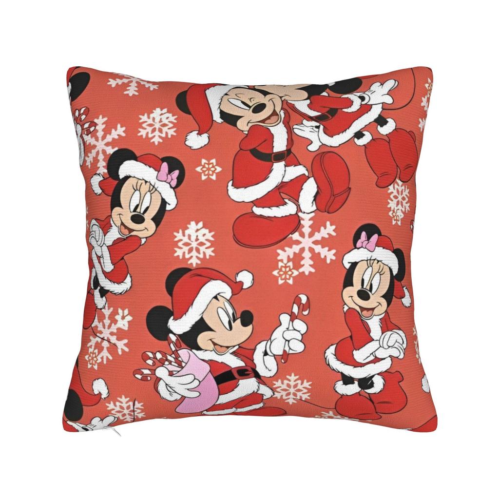 Cute Minnie Mouse Square Pillow Covers Polyester Home Famous Popular Cartoon Cushion Case Cool Decor Pillow Cover 45*45