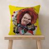 Klassischer Chucky Horrorfilm Kissenbezüge Cartoon Sofa Dekorativ Zuhause Zweiseitiger Druck Kurzer Plüsch Niedlicher Kissenbezug