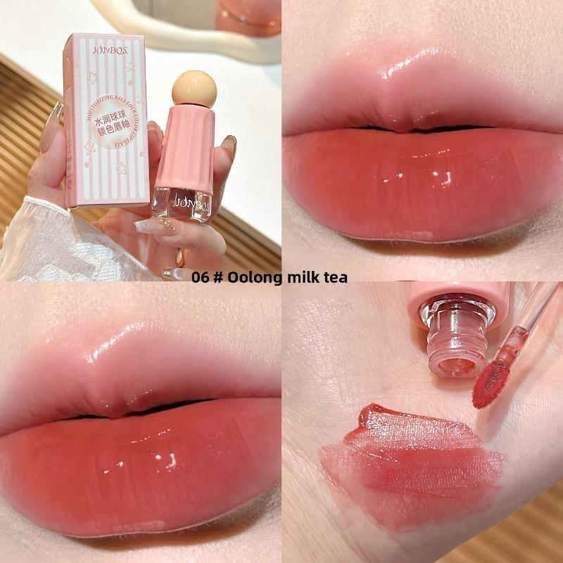 

Увлажняющая губная помада Ball Locking Color Lip Gloss с зеркальным эффектом, легкая, увлажняющая и не выцветающая 06#