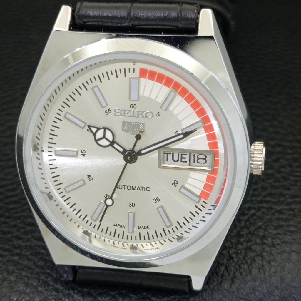 REFURBISHED VINTAGE SEIKO 5 AUTOMATIC 6309A JAPAN MENS SILVER WATCH A440886-9 Sk-a440886-1