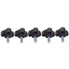 5Pcs M6 Plastic TriangularHead Arc Handle Screws Locking Bolt Fastener Accessory 15mm