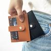 Four-in-one Buckle Thickened Seven-position Pu Leather Card Bag, Card Cover Leather Sewing Line Can Be Determined LOGO Card Bag