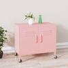 VidaXL Storage Cabinet Pink 60x35x56 Cm Steel 336265