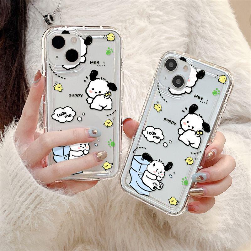 Cute Pacha dog for iPhone17PorMax mobile phone case Apple 14/13 soft case 16 niche 15 soft case