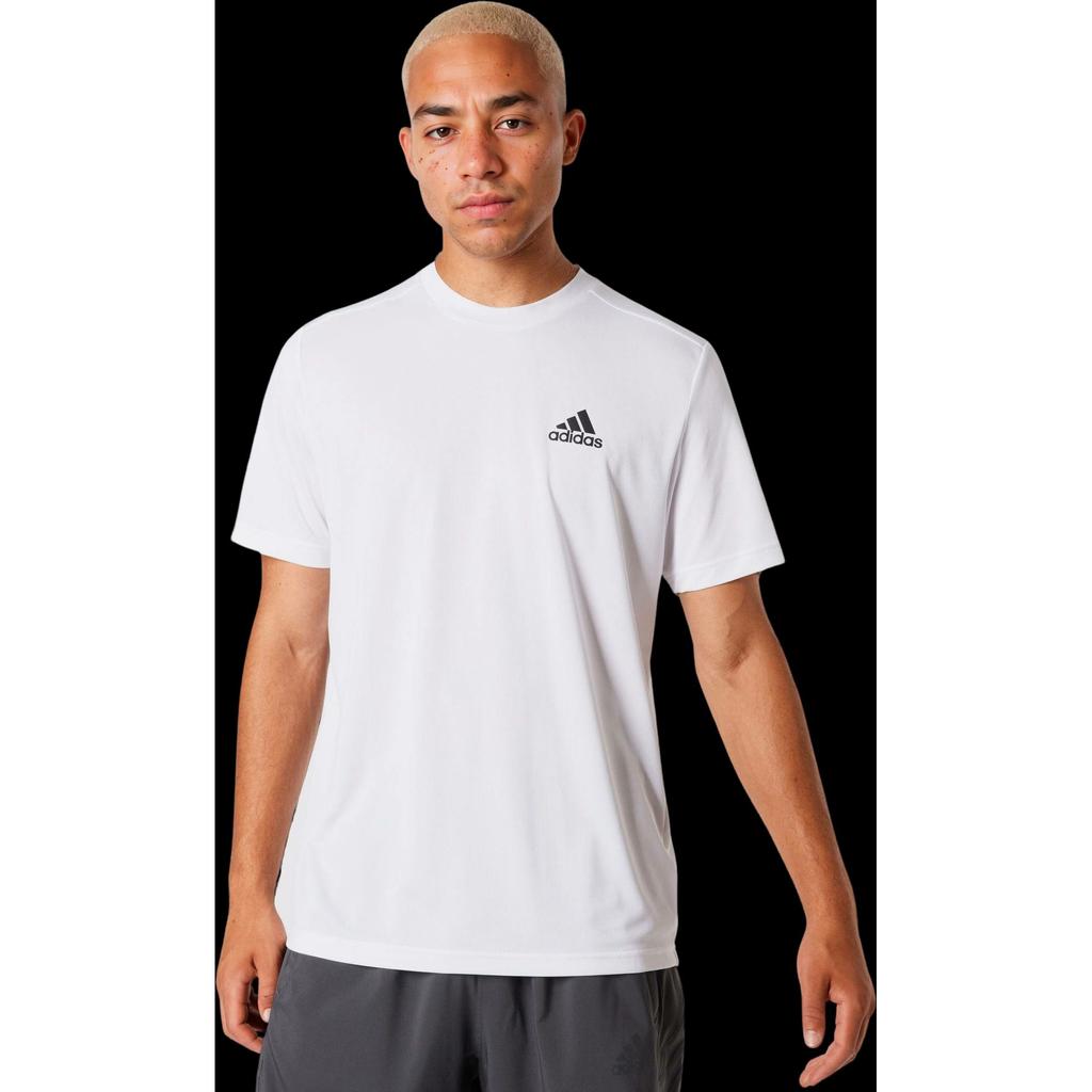 Adidas Letter Print Casual Short Sleeve T-Shirt Men Tops White GM5509