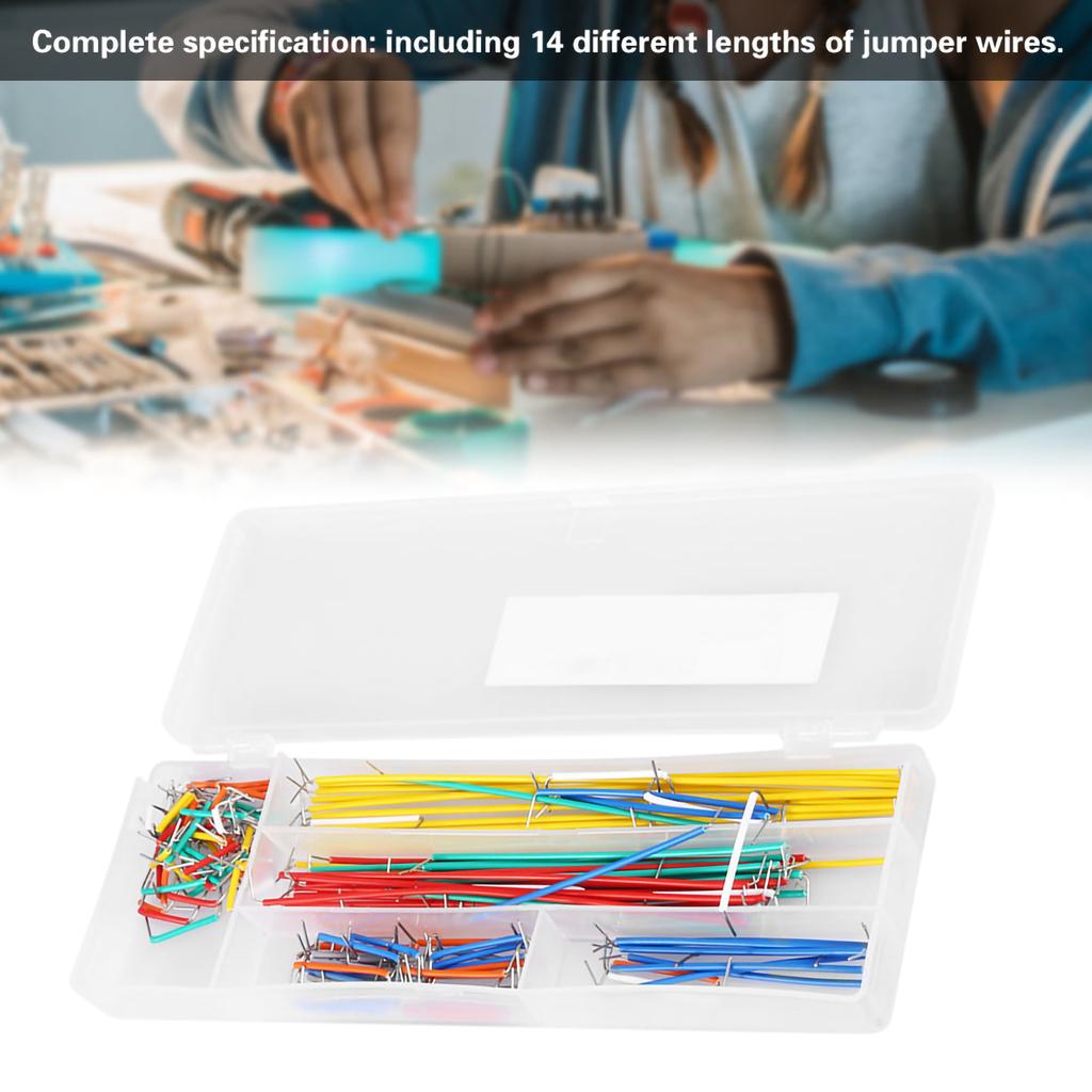 140 Pcs Breadboard Jumper Wire Kit 14 Lengths Assorted Jumper Wires with Storage Box