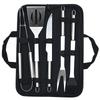 Stainless steel oven set barbecue combination tool outdoor BBQ barbecue set barbecue set storage portable cloth bag baking tool