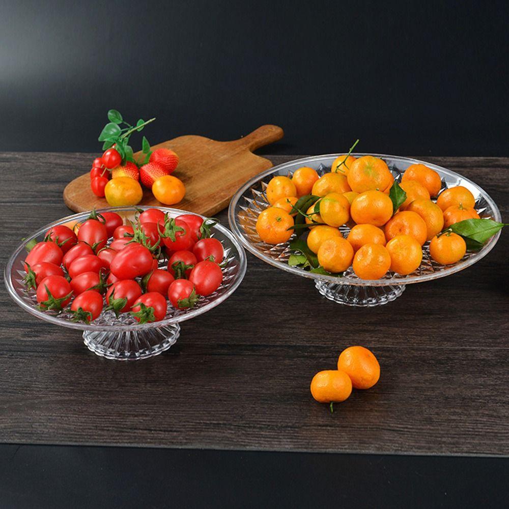 Gold Dessert Plate Round Cupcake Display Kitchen Supplies Fruit Plate