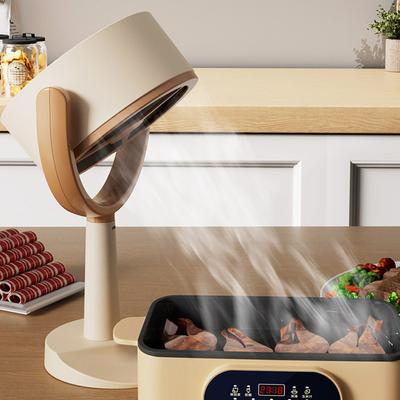 Tragbare Dunstabzugshaube Einstellbarer Winkel Mini Küchen-Dunstabzugshaube Wiederaufladbar/USB-Stecker Tragbarer Abluftventilator für Küche Grill