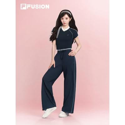 FUSION Women's Tian Xiwei Woven Cooling Straight Trousers