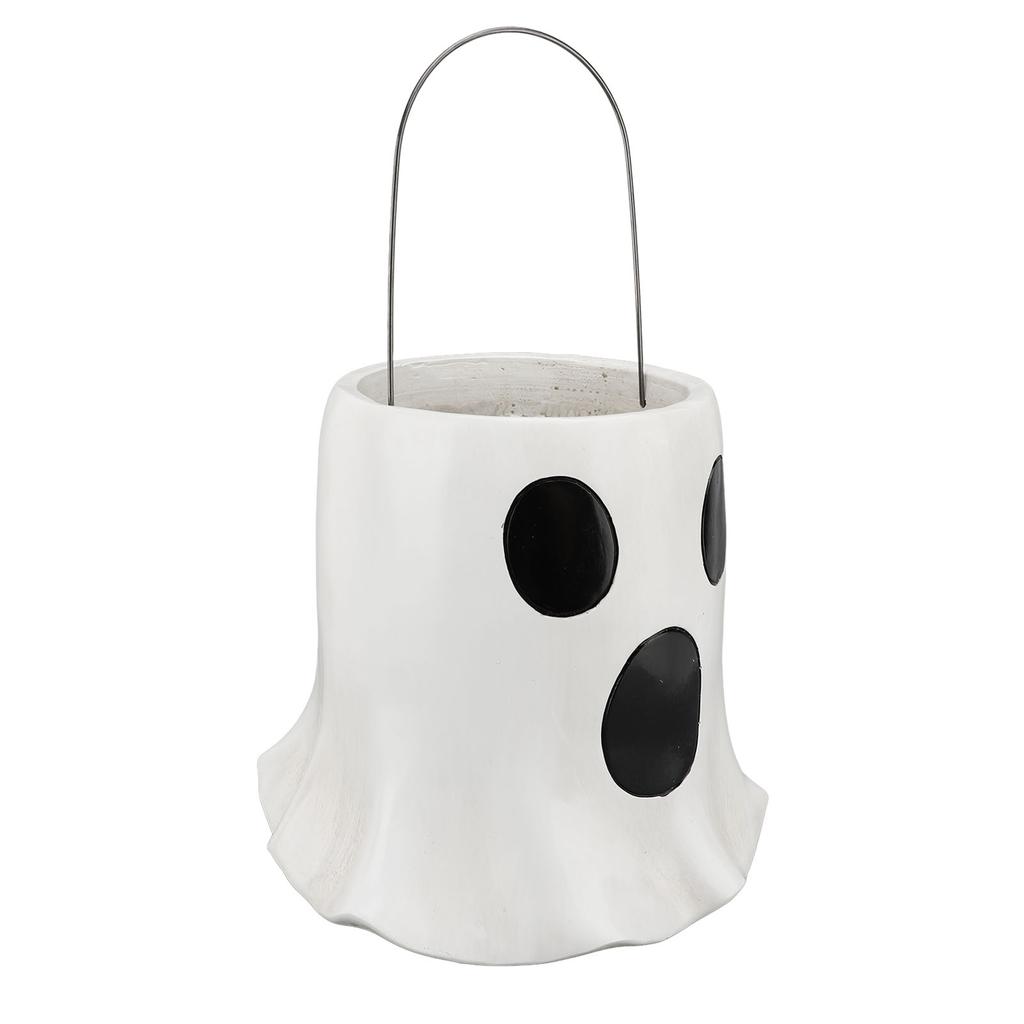Ghost Bucket Vase Resin Multifunctional Ghost Flower Pot Plant Pot Planter for Entrance Mantelpiece
